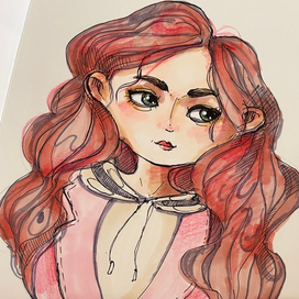 Стилизованный скетч персонажа