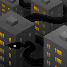 Змея в городе