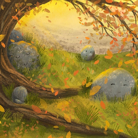 Иллюстрация к сказке про камушек