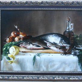 Натюрморт с рыбой