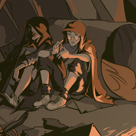 Приятный вечер у костра