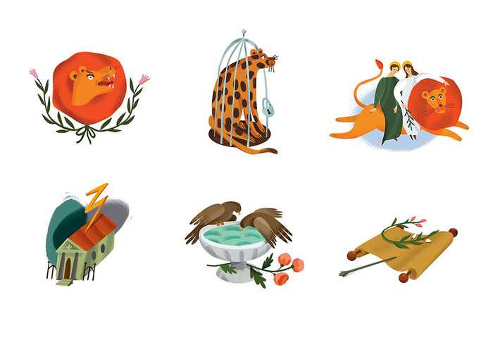 Концовки-иллюстрации к главам книги