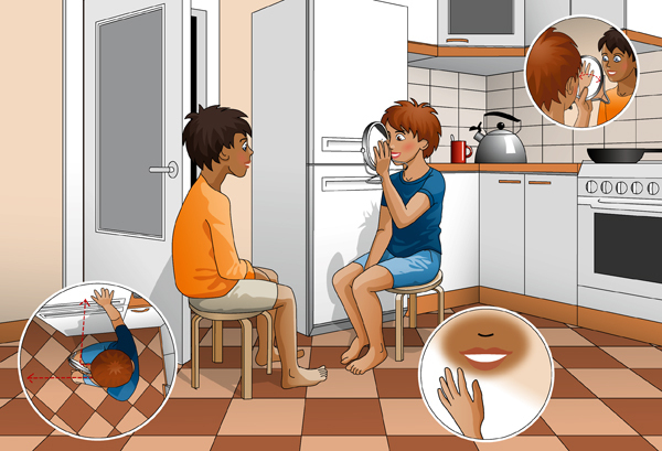 Опыт. "Улыбка Чеширского кота"