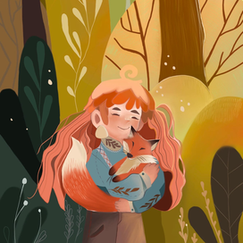 Девочка с лисёнком 