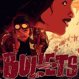 Работа для конкурса обложек к фильму "Bullets of Justice"