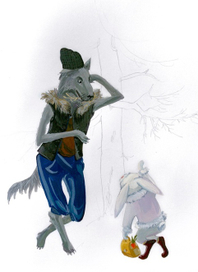 Волк и заяц