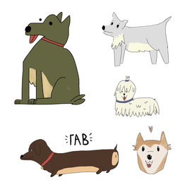 Стикерпак псов