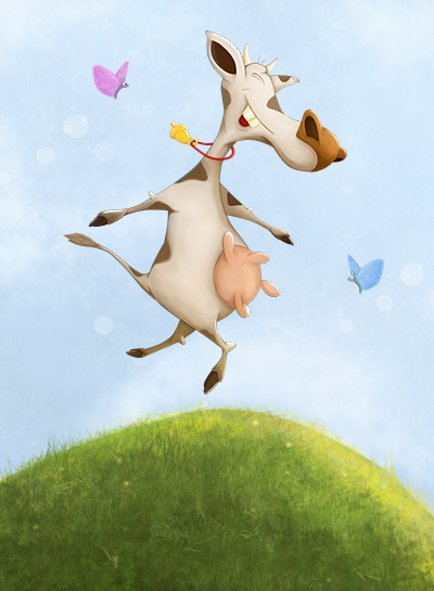 Веселая корова