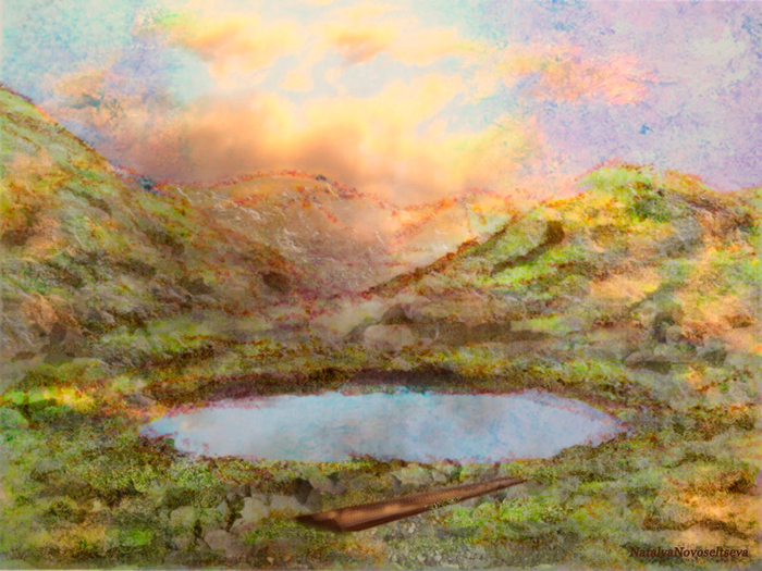 МАЛЕНЬКОЕ ОЗЕРО В ГОРАХ