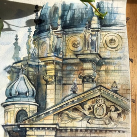 Фрагмент церкви Нотр-Дам-дю-Валь-де-Грас.