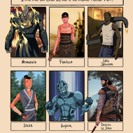 Six fan arts challenge