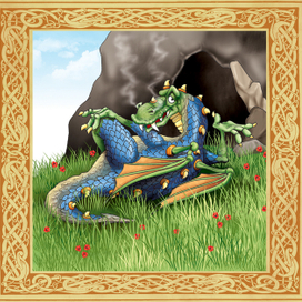 "дракон-лежебока" иллюстрация