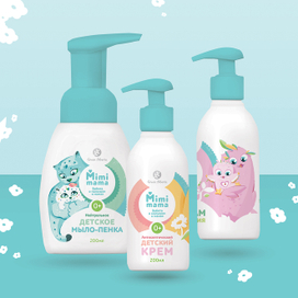 Концепт упаковки «Mimimama». Бутылочки