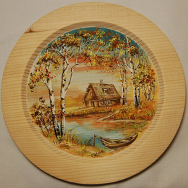 тарелки декоративные - пейзаж