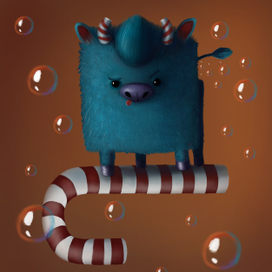 Бычок и карамелька