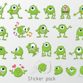 Sticker pack Mike
