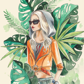 Экзотика. Из серии "девушки-цветы"