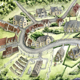 Уго и Альба. Деревня