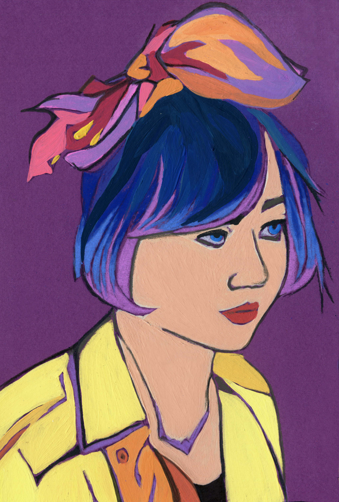 Любительница конфет.