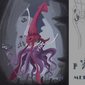 Глубоководный кальмар