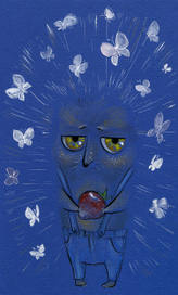 Ёж в мотыльках