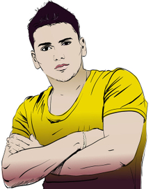 парень, портрет по фото