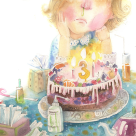 однажды к Ане на день рождения вместо гостей пришли сопли