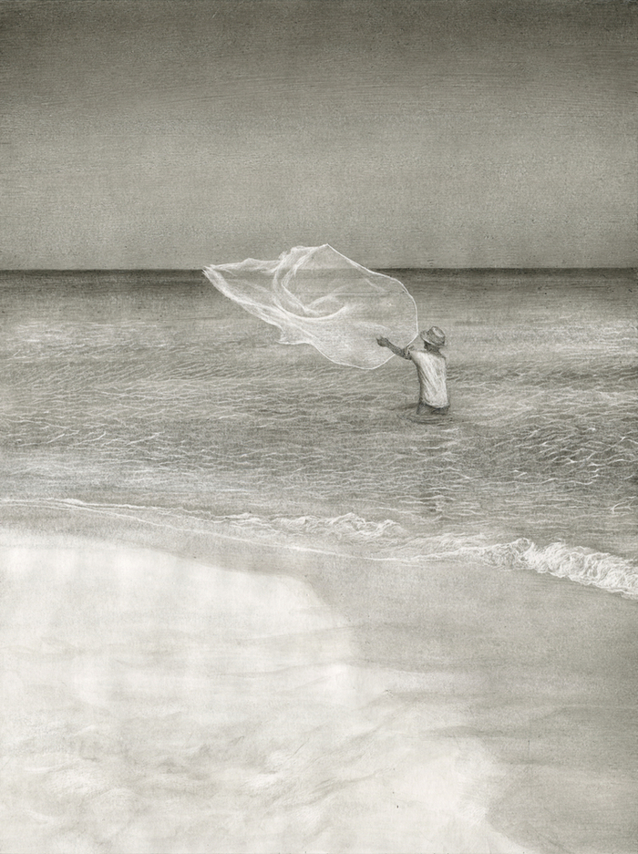 Обложка к повести Эрнеста Хемингуэя "Старик и море"