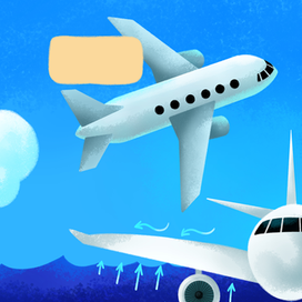 Пароход и самолёт