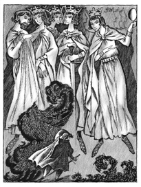 иллюстрация к трагедии В.Шекспира "Макбет"