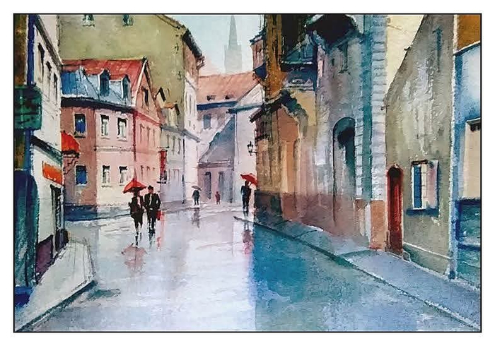 ,,Дождливый день в Старой Риге,,