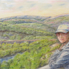 Автопортрет на фоне Хибин