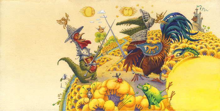 Крокодил и Петух