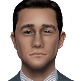 Digital portrait, actor Josef Gordon-Levitt