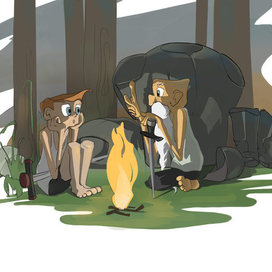 богатыри на отдыхе