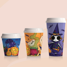 Стаканчик для кофе Хэллоуин