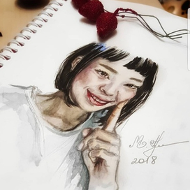 Скетч девушки 