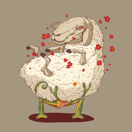 Хамелеон влюблённый в овечку