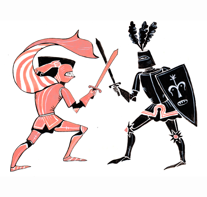 поединок рыцарей 