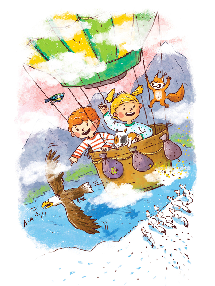 На воздушном шаре