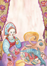 Купчиха за обедом.