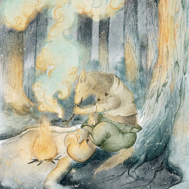 Волшебный лес. Белый пес.