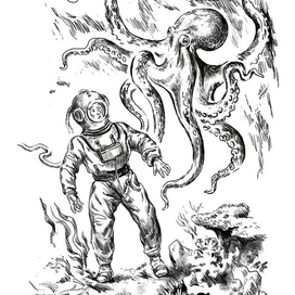 Созерцатель скал. Е. Кораблев