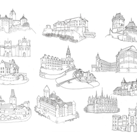 замки.эскизы.