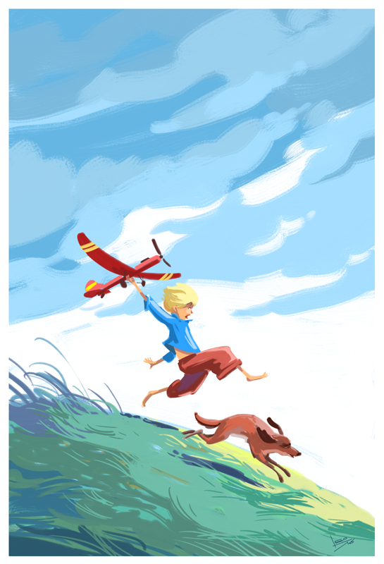 Красный самолет