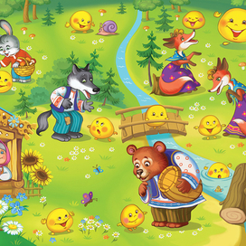 Настольная игра "Колобок"