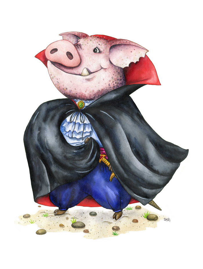 Свин в Хеллоуин