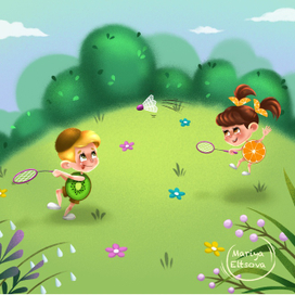 Летняя иллюстрация 