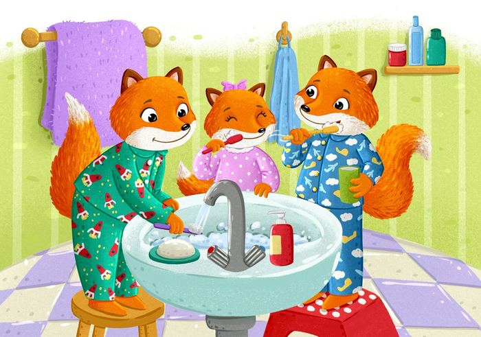 Сказки звездного леса. Иллюстрация для издательства «Проф-пресс»