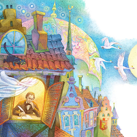 распашной титул к Андерсену